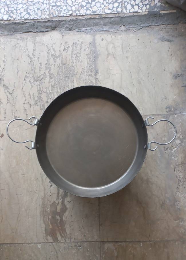 تصویر تابه فولادی روغنی قطر 40 ظروف پخت کمپینگ