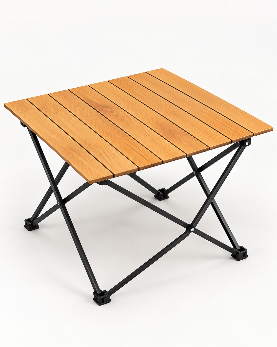 تصویر میز چوبی تاشو 4 نفره 60×80 میز کمپینگ
